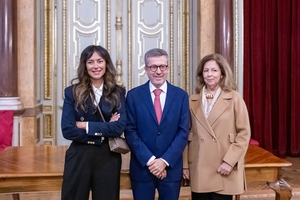 Sofia Ribeiro, Carlos Moedas, Leonor Beleza - cerimónia de assinatura do protocolo para a rastreio gratuito de cancro da mama para mulheres com menos de 50 anos