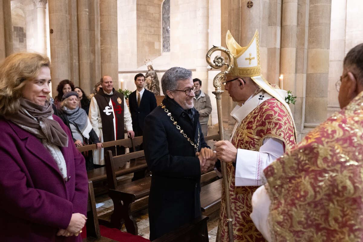 Carlos Moedas, presidente da CML, e o Patriarca de Lisboa, Rui Valério
