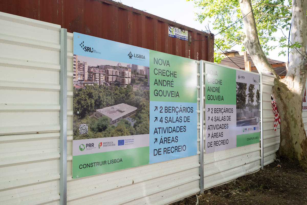 A creche André Gouveia, no Lumiar, é uma das 61 escolas e creches que serão incluídas neste processo