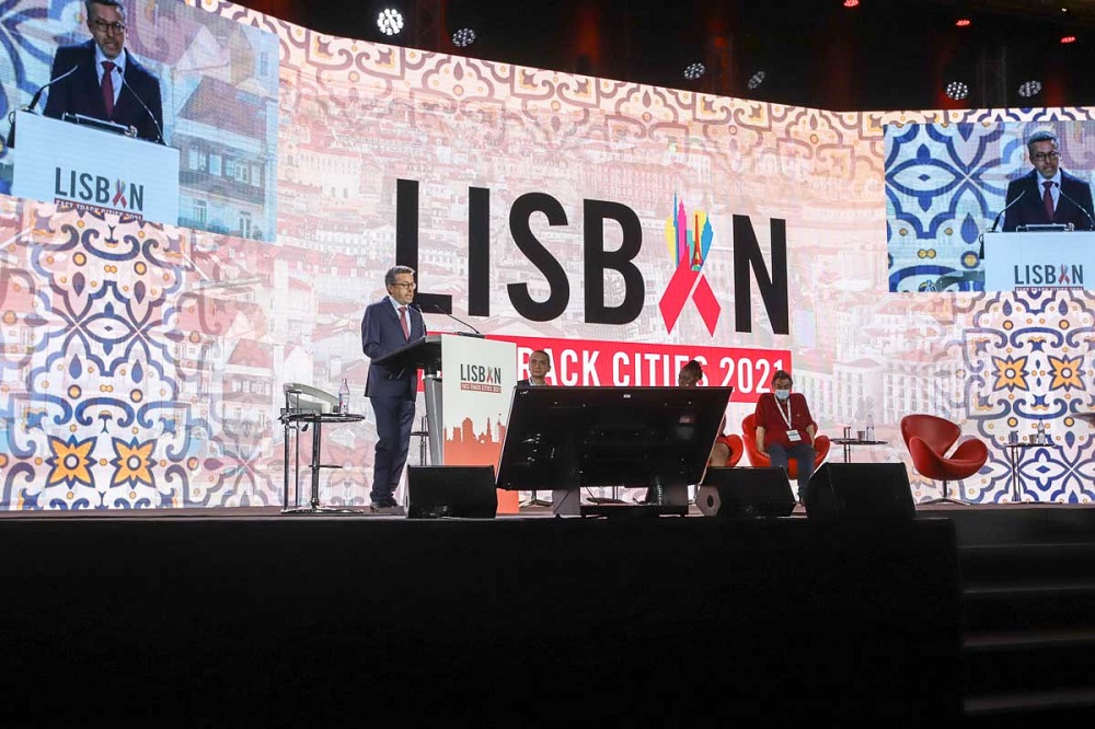 Carlos Moedas na sessão de abertura da terceira conferência internacional Fast-Track Cities