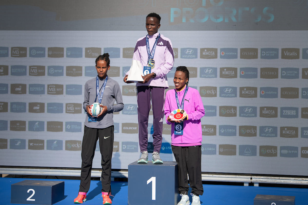 In the women's category, Cinty Chepkwony won, followed by Chaltu Diriba and Glenrose Xaba