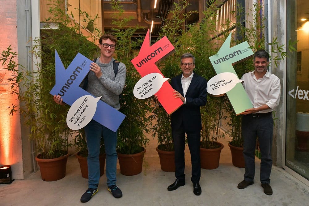 Paddy Cosgrave, presidente da Web Summit, Carlos Moedas, presidente da Câmara Municipal de Lisboa,  e Gil Azevedo, diretor da Startup Lisboa