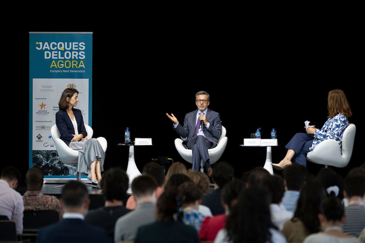 Carlos Moedas took part in a debate with economist Laurence Boone