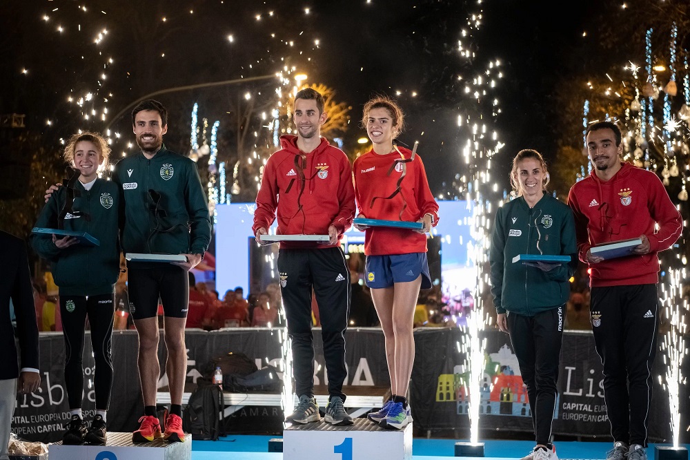 Pódio da Corrida São Silvestre de Lisboa 2021