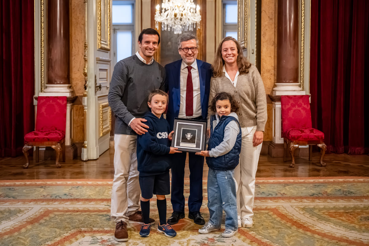 The Lufinha family received at the Lisbon City Hall - Salão Nobre