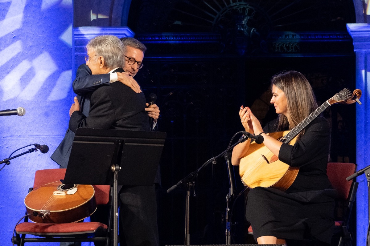 António Chainho, Carlos Moedas e a guitarrista Marta Pereira da Costa - Concerto “Lisboa Saudade”
