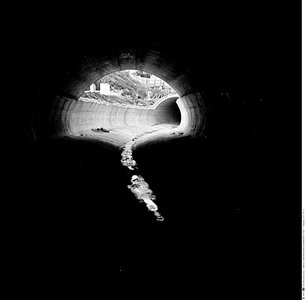 Obras de cobertura da ribeira de Alcântara