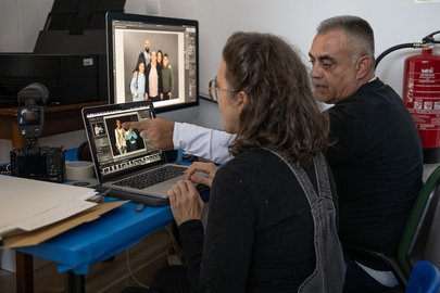 Edição das fotografias