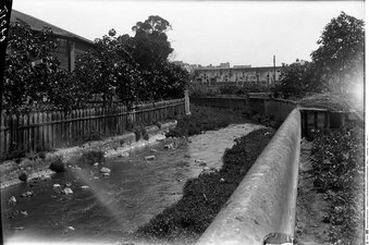 The Alcântara stream before it was covered.