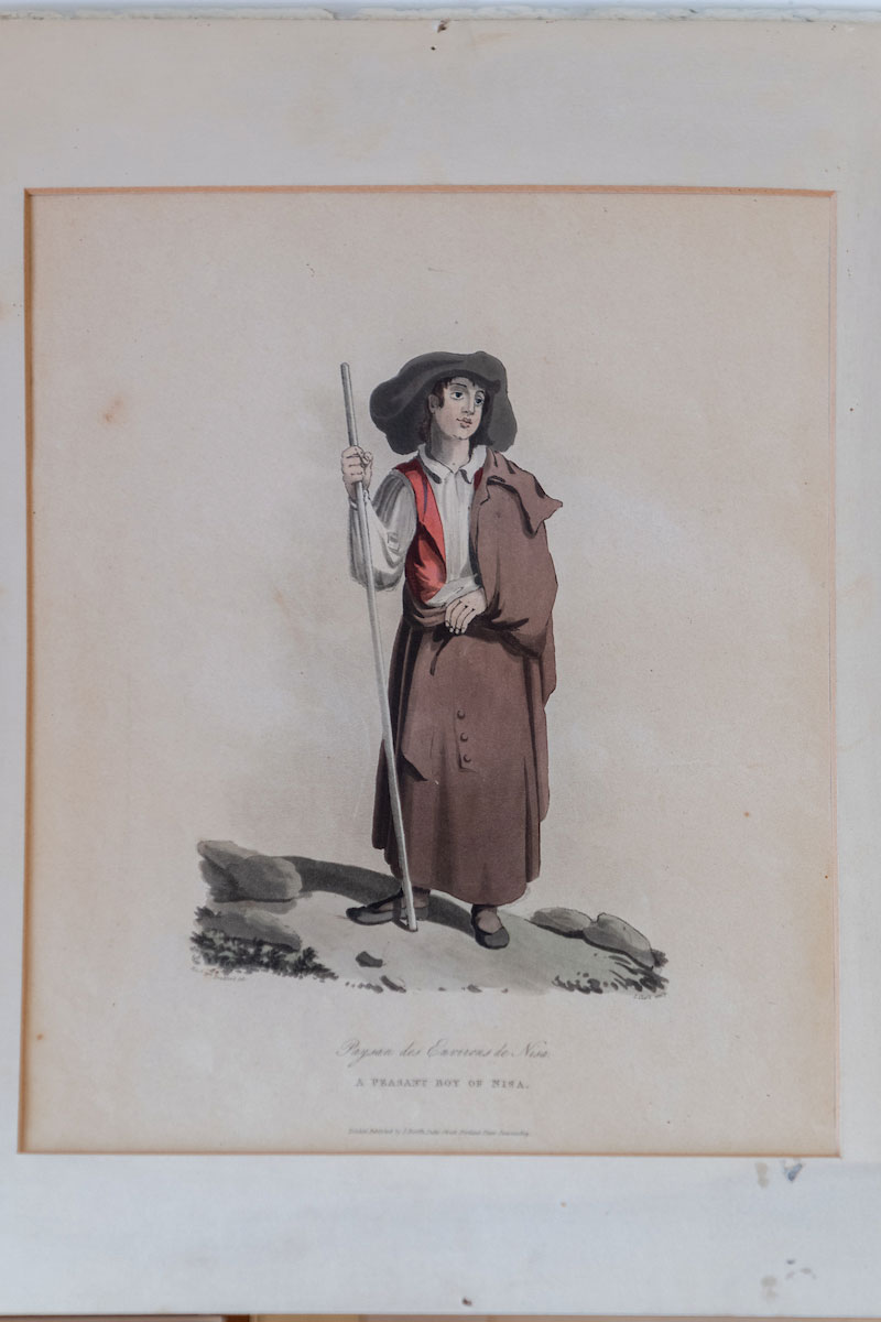 Litografia representando um camponês de Nisa, sec. XIX